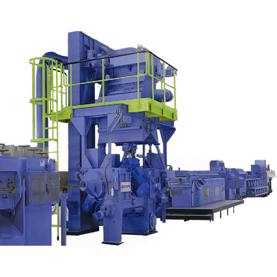 PMW-DX серия Custom Inline Continuous Wire Rod Shot Blasting Machine с скоростью 160 м/мин