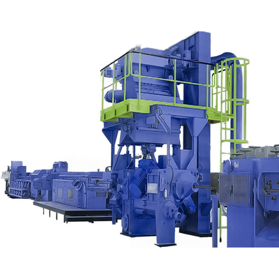 PMW-DX серия Custom Inline Continuous Wire Rod Shot Blasting Machine с скоростью 160 м/мин