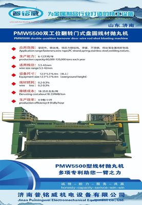 Машина для пробивания дверей с двойным положением и оборудованием для очистки от ржавчины