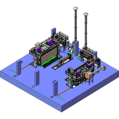Потеря проволоки 0,2-0,3% Pmw5500 Wire Rod Coil Shot Blasting Machine для холодной ковки стали
