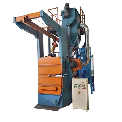 Настройка Straight Rail Type Hook Hanger Shot Blasting Machine для 2500 кг. Вместимость