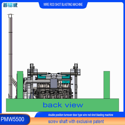 5500 мм Mandrill Pumingwei Wire Rod Coil Shot Blasting Machine и автоматическая функция
