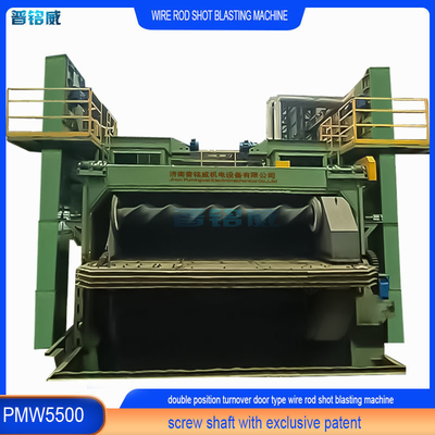 5500 мм Mandrill Pumingwei Wire Rod Coil Shot Blasting Machine и автоматическая функция