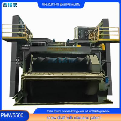 5500 мм Mandrill Pumingwei Wire Rod Coil Shot Blasting Machine и автоматическая функция