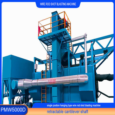 PMW5000D Wire Rod Coil Shot Blasting Machine с однопозиционным PLC винтовым манделем