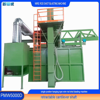 PMW5000D Wire Rod Coil Shot Blasting Machine с однопозиционным PLC винтовым манделем