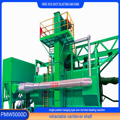 PMW5000D Wire Rod Coil Shot Blasting Machine с однопозиционным PLC винтовым манделем