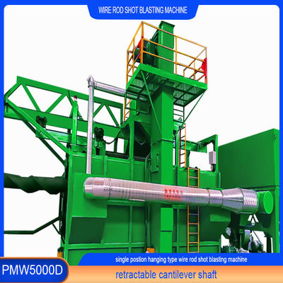 PMW5000D Wire Rod Coil Shot Blasting Machine с однопозиционным PLC винтовым манделем