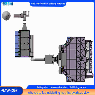 Настройка двойных мандрилов проволочной палочки выстрел взрывная машина для пружины стальной поверхности