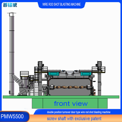 Стальная PMW5500 Swing Door Wire Rod Coil Shot Blasting Machine с индивидуальными характеристиками