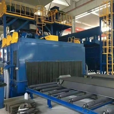 10 тонн роликовая столовая взрывная машина для очистки поверхности нержавеющей стали