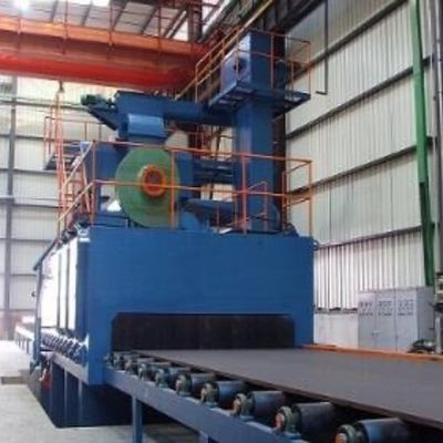 10 тонн роликовая столовая взрывная машина для очистки поверхности нержавеющей стали