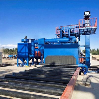 10 тонн роликовая столовая взрывная машина для очистки поверхности нержавеющей стали