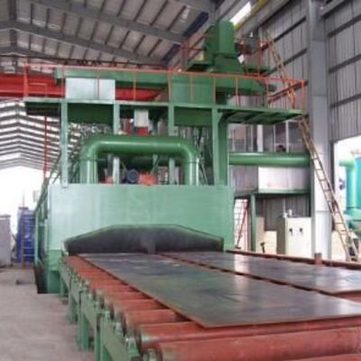 10 тонн роликовая столовая взрывная машина для очистки поверхности нержавеющей стали