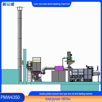 Настраиваемая PMW4350 Струновая катушка катушки Взрывная машина для очистки поверхности проволоки