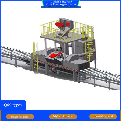 Стрельщик с трещиной H Beam Roller Conveyor Shot Blasting Machine для строительной промышленности