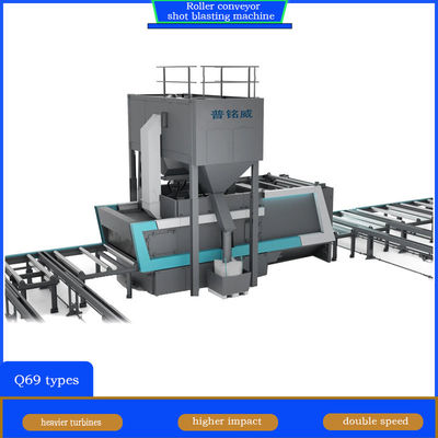 Стрельщик с трещиной H Beam Roller Conveyor Shot Blasting Machine для строительной промышленности