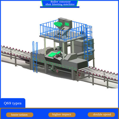 Стрельщик с трещиной H Beam Roller Conveyor Shot Blasting Machine для строительной промышленности