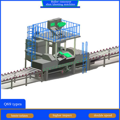 Стрельщик с трещиной H Beam Roller Conveyor Shot Blasting Machine для строительной промышленности