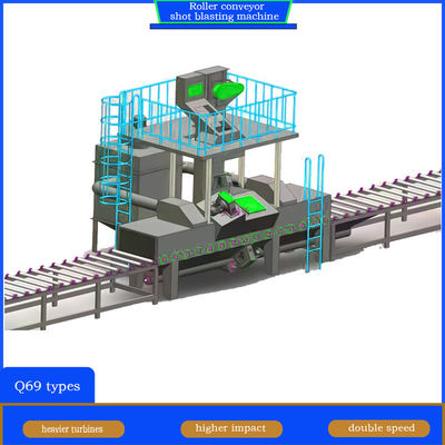 Стрельщик с трещиной H Beam Roller Conveyor Shot Blasting Machine для строительной промышленности