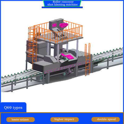Стрельщик с трещиной H Beam Roller Conveyor Shot Blasting Machine для строительной промышленности