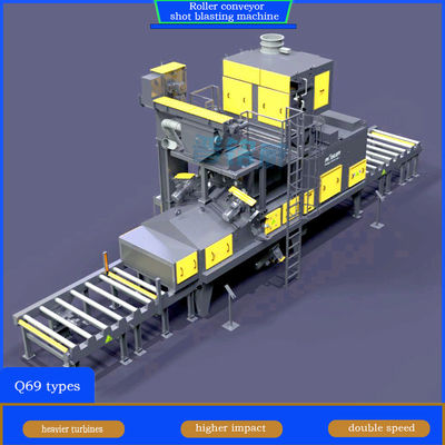 Легко снятые пластины для износа роликовая взрывная машина для настройки и взрыва