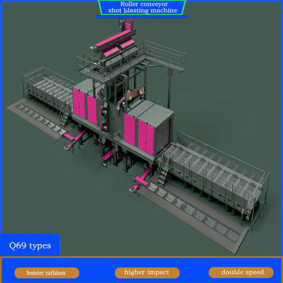 Легко снятые пластины для износа роликовая взрывная машина для настройки и взрыва