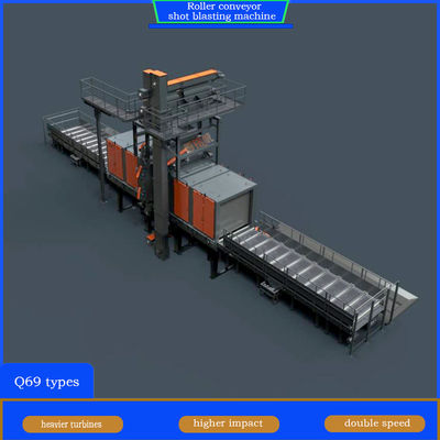 Легко снятые пластины для износа роликовая взрывная машина для настройки и взрыва