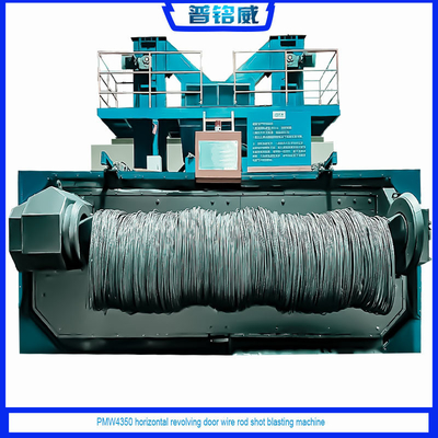 Конструкция PMW4350 Wire Roll Shot Blasting Machine для металлических изделий с катушкой