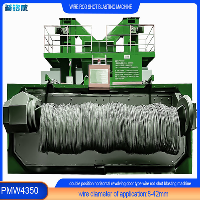 Конструкция PMW4350 Wire Roll Shot Blasting Machine для металлических изделий с катушкой