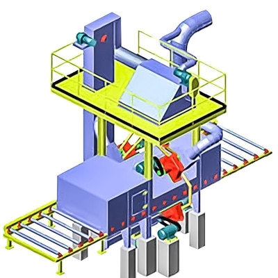 Катанерный конвейер для H Beam Shot Blasting Machine на заказ