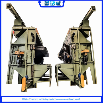 330 Kw Impeller Head Power Wire Rod Shot Blasting Machine для высокоуглеродистой стали