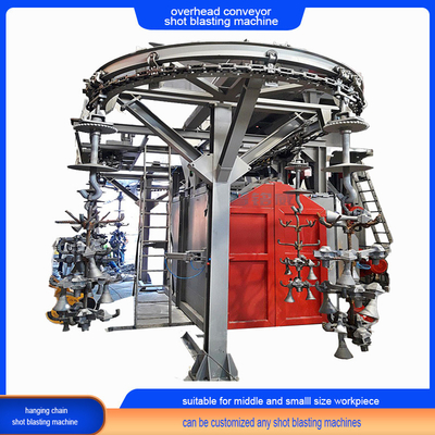 Qseries Continuous Overhead Chain Conveyor Shot Blasting Machine для небольших объектов