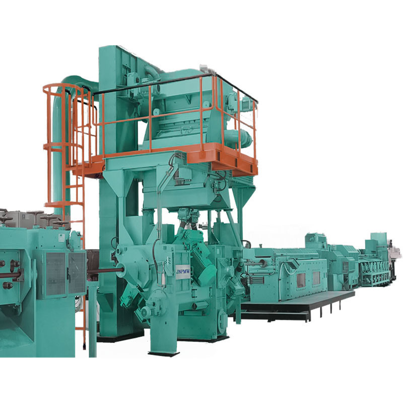 PMW-DX серия Custom Inline Continuous Wire Rod Shot Blasting Machine с скоростью 160 м/мин