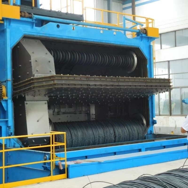 Pmw 3850 Wire Rod Coil Shot Blasting Machine с удалением ржавчины Стоимость 40-20RMB