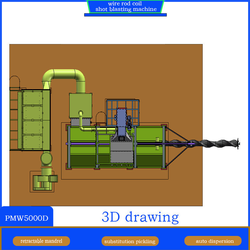 9*4*5.8м Зелёный цвет Струновая канатная катушка Ударная взрывная машина с замененным приготовлением