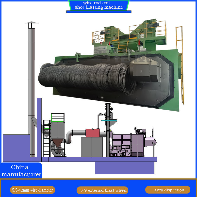 Настройка двойных мандрилов проволочной палочки выстрел взрывная машина для пружины стальной поверхности