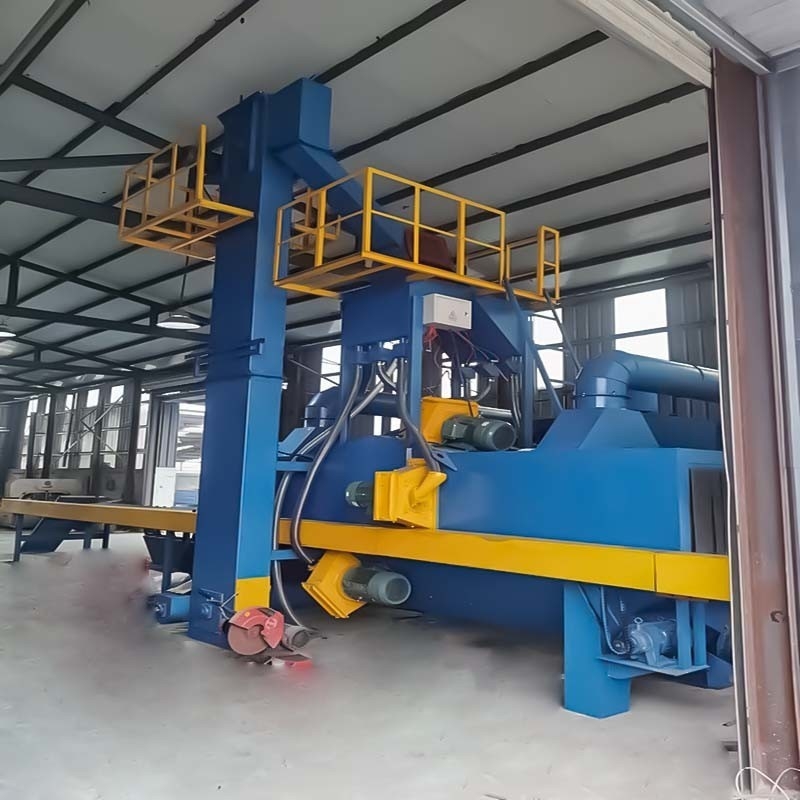 Катастрофический конвейер H Beam Steel Shot Blasting Machine с однолетним послепродажным обслуживанием